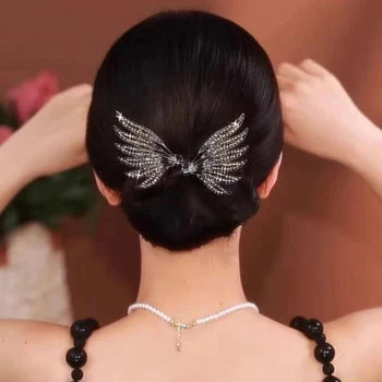 Women's Hair Twister Crystal Flower Clip