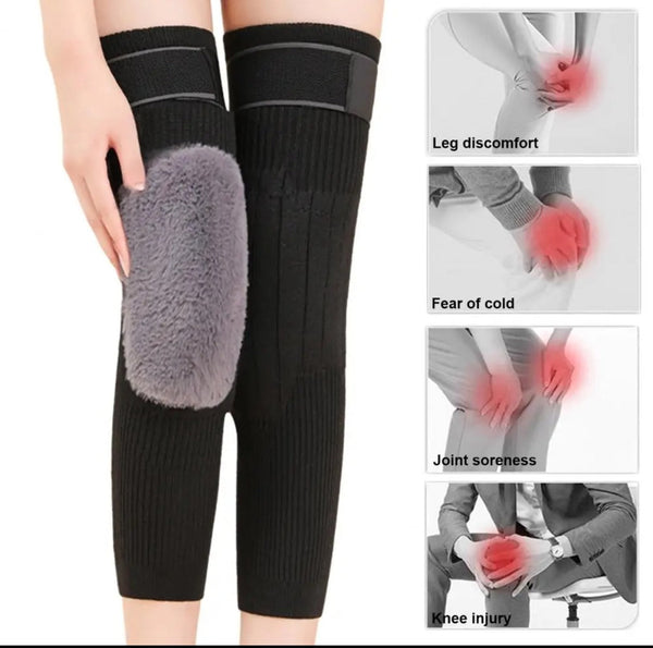 2pcs  Warm wool knee pads