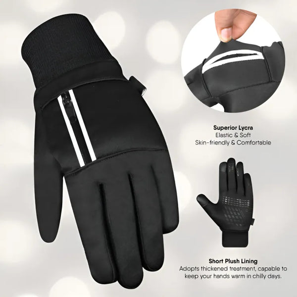 Warm Thermal Gloves Windproof With Touch Sensors